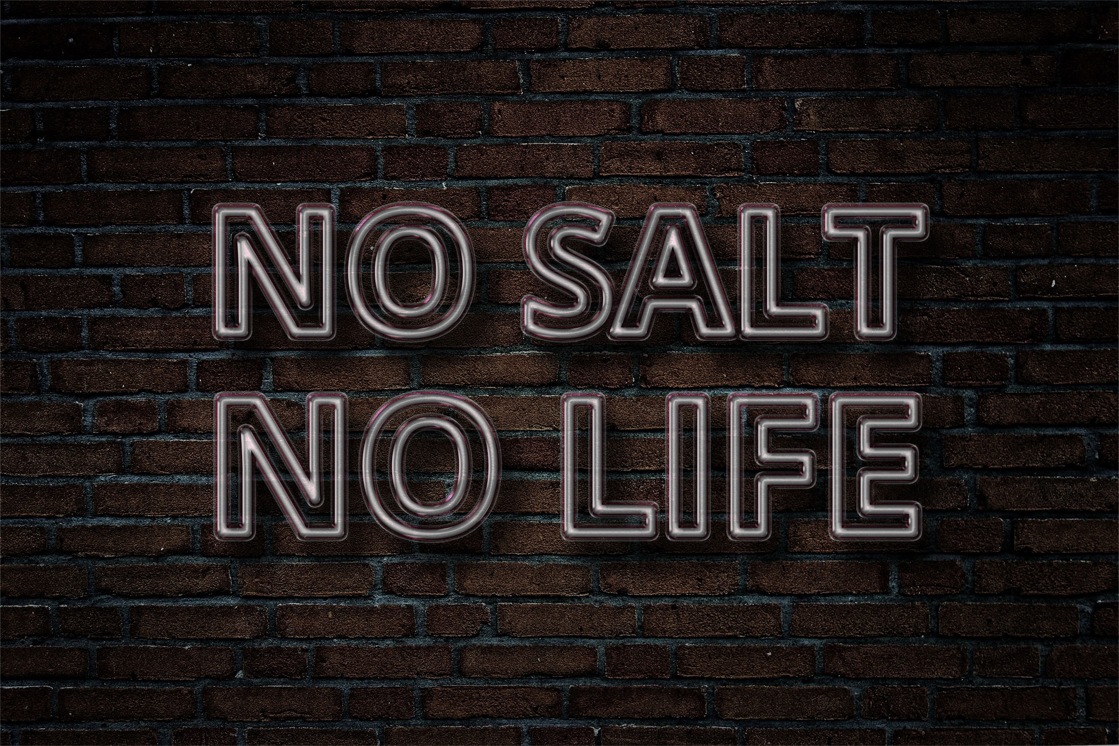 NO SALT NO LIFE